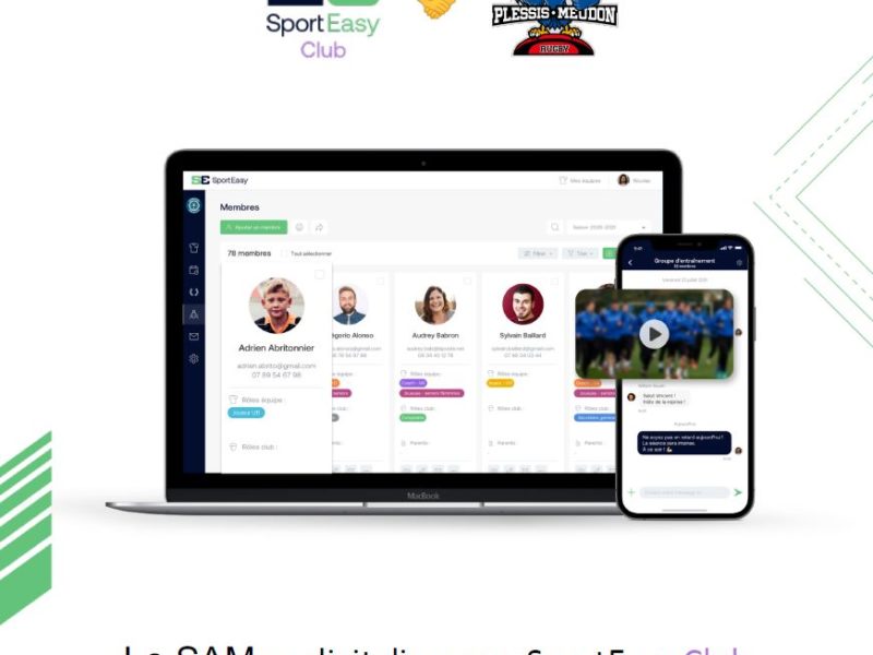 Le club se digitalise avec Sport Easy